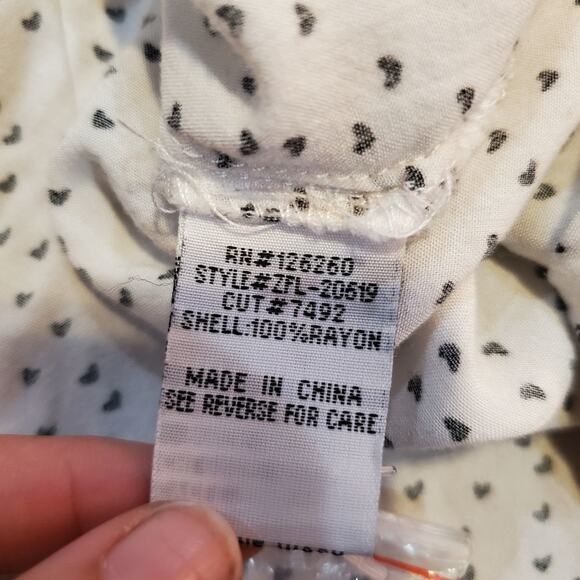 Velvet heart large women's button down blouse - Picture 11 of 12